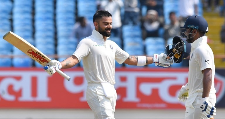 ind vs wi 1st test day 2 india roar with kohlis 24th ton ind 5065 at lunch IND vs WI, 1st Test, Day 2: India roar with Kohli's 24th ton; IND: 506/5 at lunch