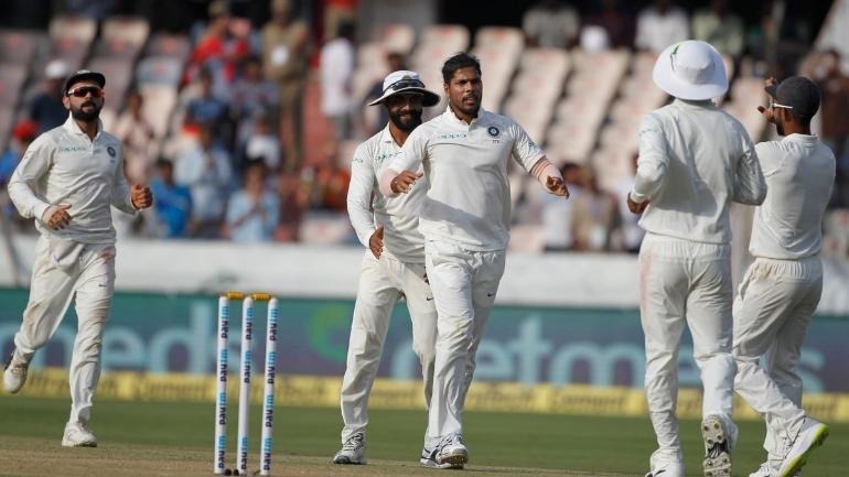 Umesh Yadav's 2nd innings three-for creates platform for india's victory; WI - 76/6 at tea