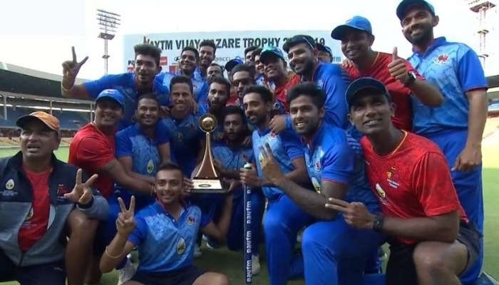 vijaya hazare trophy 2018 final mumbai beat delhi by 4 wickets to win 3rd title Vijaya Hazare Trophy 2018 Final: Mumbai beat Delhi by 4 wickets to win 3rd title