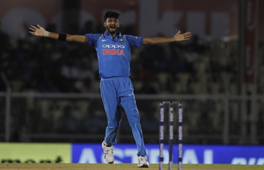 Khaleel Ahmed reprimanded for Samules send-off