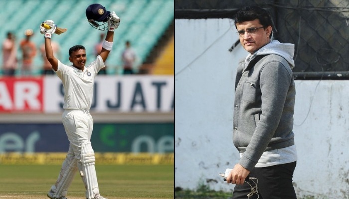 dont compare shaw with sehwag sourav ganguly Don't compare Shaw with Sehwag: Sourav Ganguly