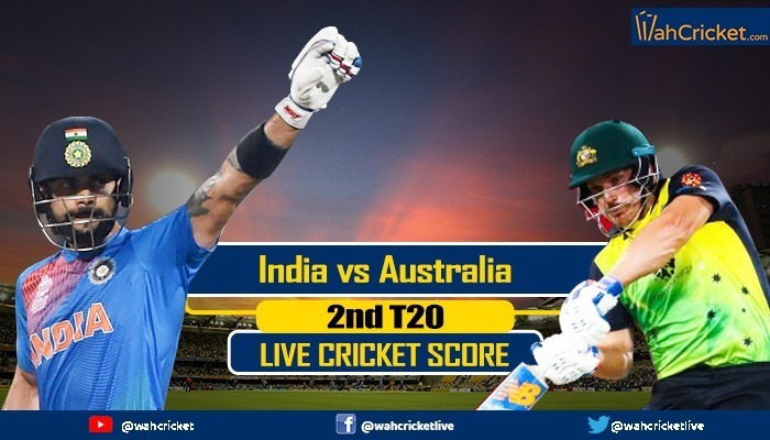 live india vs australia 2nd t20i indias playing xi in focus with series on the line India vs Australia 2nd T20I highlights: Rain washes out 2nd T20I after Australia reached 132/7 in 19 overs