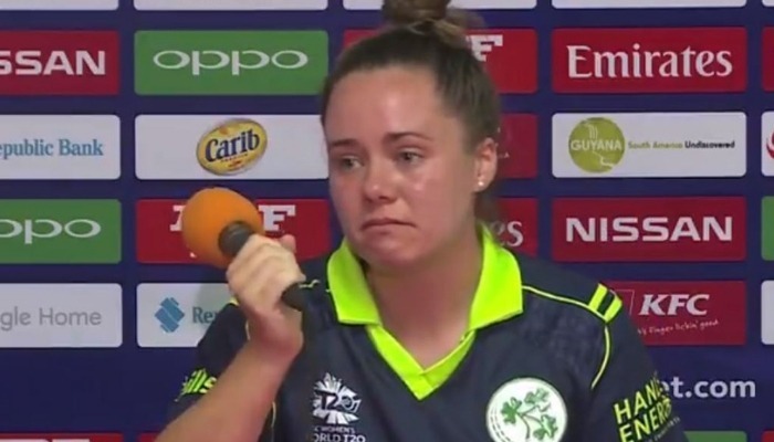 watch ireland skipper laura delany breaks down after getting knocked out of womens world t20 WATCH: Ireland skipper breaks down after getting knocked out of Women's World T20