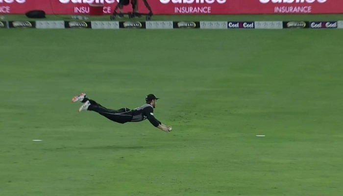 WATCH: Kane Williamson's 'SUPERMAN' efforts to take a stunner