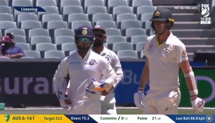 watch come on pat hit some sixes rishabh pant sledges pat cummins WATCH: 'Come on Pat, hit some sixes', Rishabh Pant sledges Pat Cummins