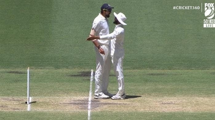 WATCH: Ishant Sharma, Ravindra Jadeja fight with each other during Perth Test