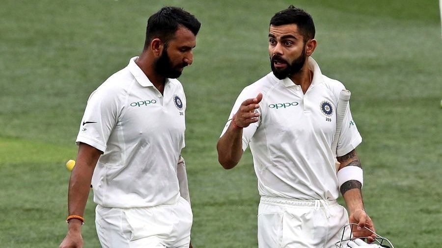ind vs aus 2nd test day 2 tea kohli pujara anchor indian innings with 50 plus run partnership IND vs AUS 2nd Test, Day 2 Tea: Kohli-Pujara partnership anchor Indian innings