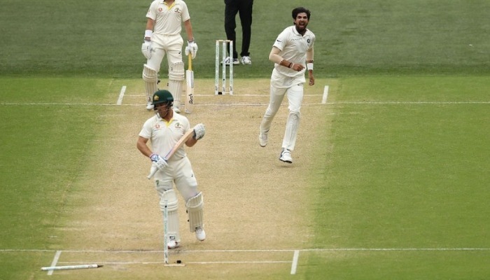 ind vs aus 1st test day 2 lunch indias 2 strikes keep situation under control aus 572 IND vs AUS 1st Test, Day 2, Lunch: India's 2 strikes keep situation under control; AUS - 57/2