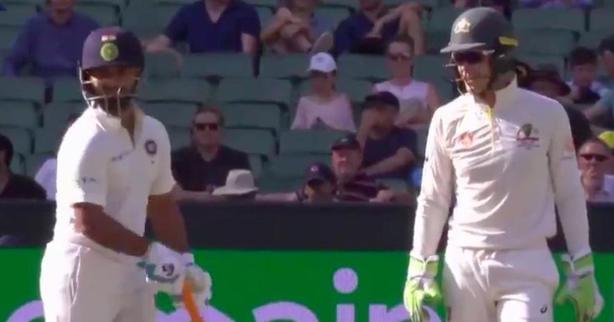 watch tim paine sledges rishabh pant trolls him for getting dropped from odis WATCH: Tim Paine sledges Rishabh pant, trolls him for getting dropped from ODIs