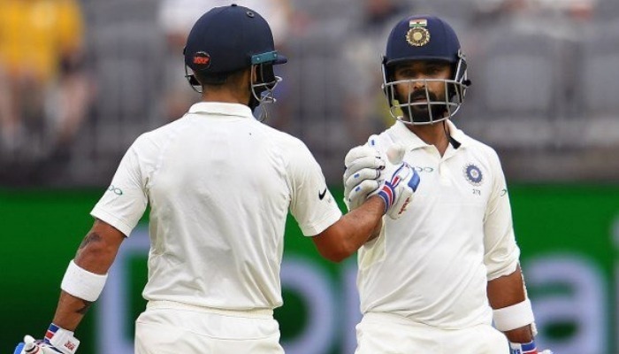 ind vs aus 2nd test day 2 stumps kohli rahane fifties keep india alive in the fight IND vs AUS 2nd Test, Day 2 Stumps: Kohli, Rahane fifties keep India alive in the fight