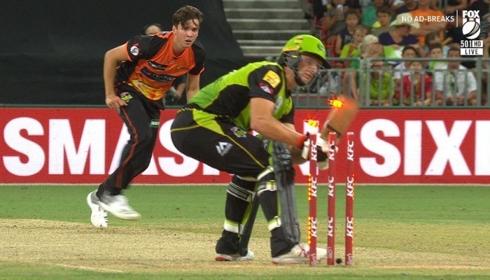 WATCH: Jos Buttler's bizarre HIT WICKET dismissal in BBL