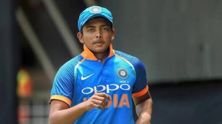 prithvi shaw regains fitness after 2 month long injury break Prithvi Shaw regains fitness after 2-month long injury break