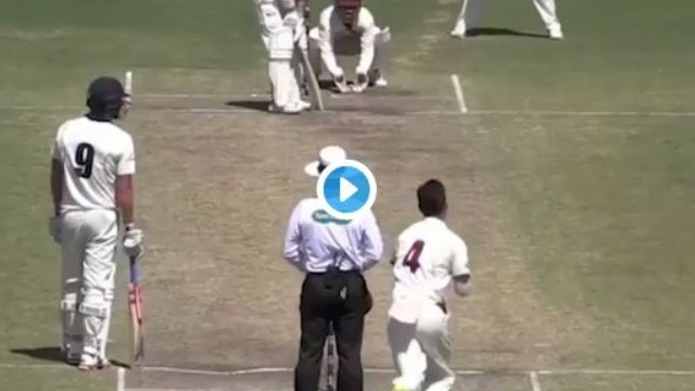 watch bowler bowls one of the most bizarre deliveries pitches ball outside pitch area WATCH: Bowler bowls one of the most bizarre deliveries, pitches ball outside playing area