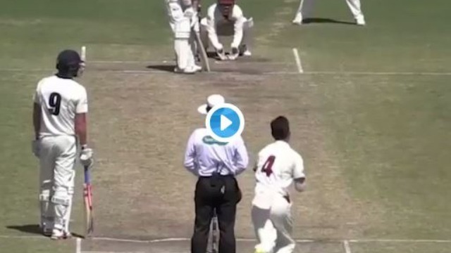 WATCH: Bowler bowls one of the most bizarre deliveries, pitches ball outside playing area