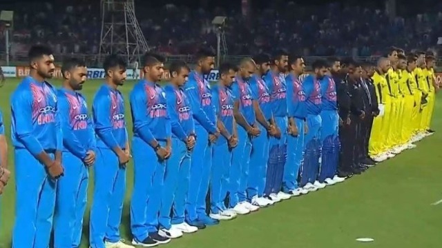 watch virat kohli asks fans to stay quiet during two minute silence observed for pulwama terror attack victims WATCH: Virat Kohli asks fans to stay quiet during two-minute silence observed for Pulwama terror attack victims