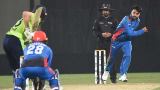 watch rashid khan becomes the first player to take 4 in 4 balls in a t20 international WATCH: Rashid Khan becomes the first player to take 4 in 4 balls in a T20 International