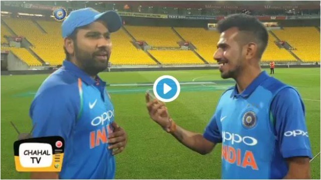 WATCH: Chahal asks Rohit if he can bat at number three instead of Kohli