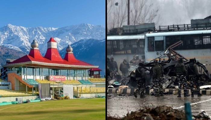 pulwama effect pictures of pakistani cricketers removed from hpca stadium in dharamsala Pulwama effect: 13 photos of Pakistani cricketers removed from HPCA stadium in Dharamsala