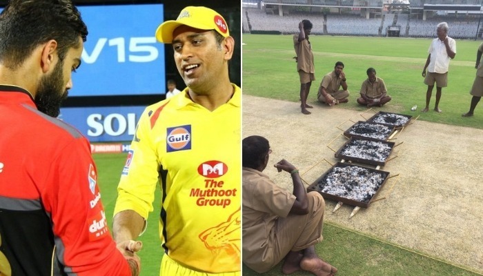 ipl 2019 dhoni kohli unhappy over quality of chepauk track IPL 2019:  Dhoni, Kohli unhappy over quality of Chepauk track