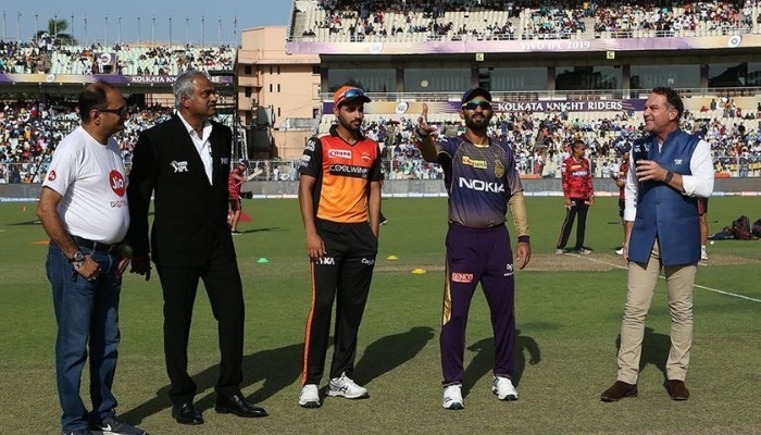 ipl 2019 kkr vs srh match 2 kolkata opt to field bhuvneshwar replaces williamson as captain IPL 2019, KKR vs SRH, Match 2: Kolkata opt to field; Bhuvneshwar replaces Williamson as captain