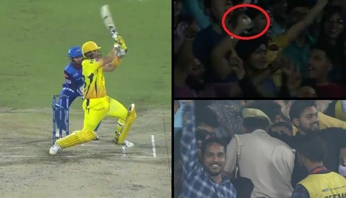 watch watson hits a six and delhi crowd denies to return ball not even to policeman WATCH: Watson hits a six and Delhi crowd denies to return ball, not even to policeman