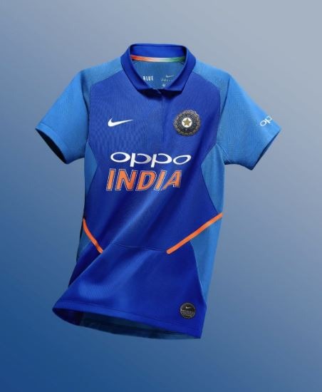 Indian team's new 2019 World Cup jersey was launched by sporting apparel giants Nike in the presence of former captain Dhoni, current skipper Virat Kohli, his Test deputy Ajinkya Rahane and young turk Prithvi Shaw.

