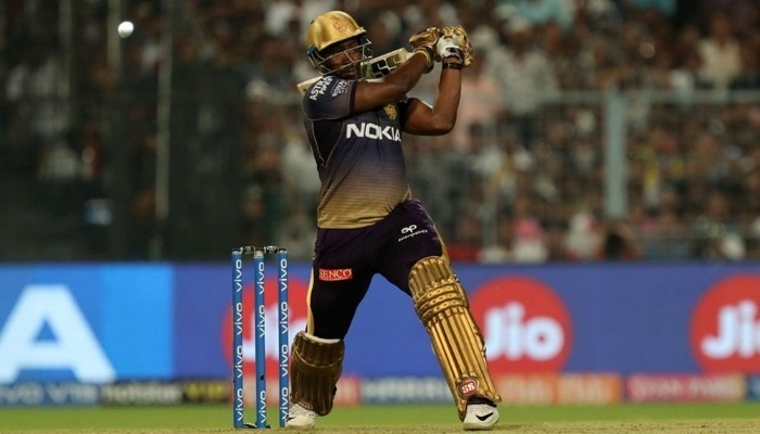 WATCH: Andre Russell decimates KXIP bowling to score 17-ball 48