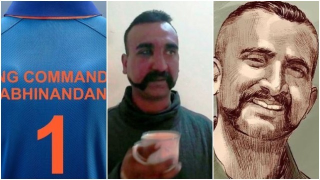 the nation salutes your valour indian cricketers welcome wing commander abhinandan varthaman 