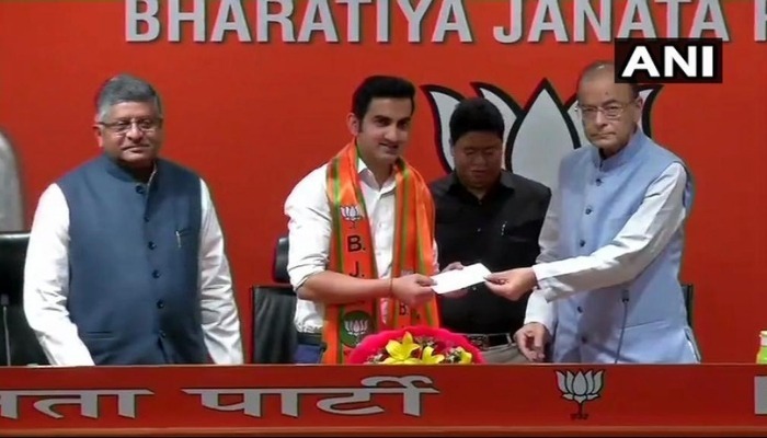 gautam gambhir joins bjp likely to contest 2019 ls pols Gautam Gambhir joins BJP, likely to contest 2019 LS polls