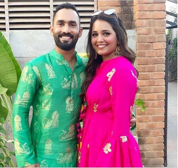 Indian wicket-keeper batsman and Mukund’s long-time friend Dinesh Karthik attended the wedding ceremony. He was accompanied by his wife and Indian squash player Dipika Pallikal.