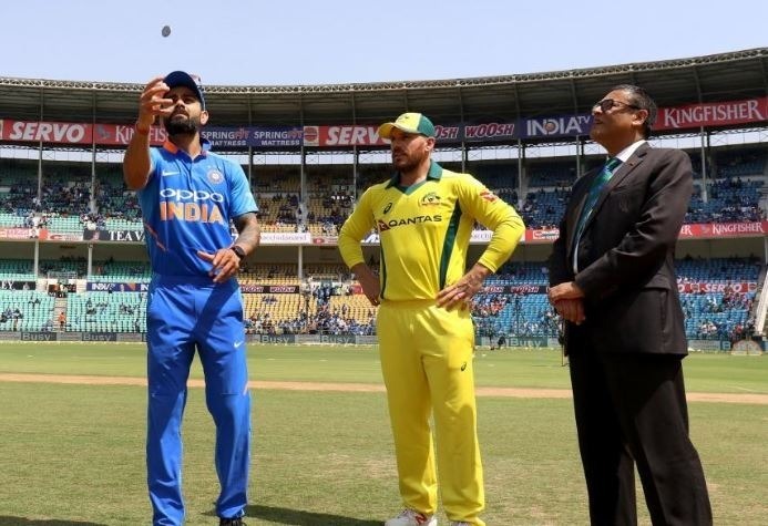 ind vs aus 4th odi toss india make four changes and opt to bat stoinis lyon out for australia India make four changes and opt to bat; Stoinis, Lyon out for Australia