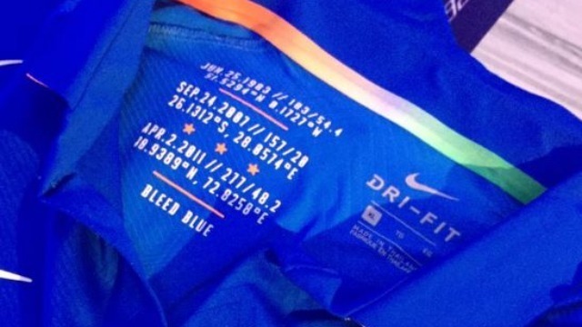 Co-ordinates of India's three World Cup triumph venues printed on new jersey