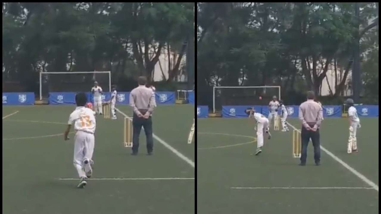 watch hong kong u 13 cricketer copies bumrahs bowling action WATCH: Hong Kong U-13 cricketer copies Bumrah's bowling action; Video goes viral