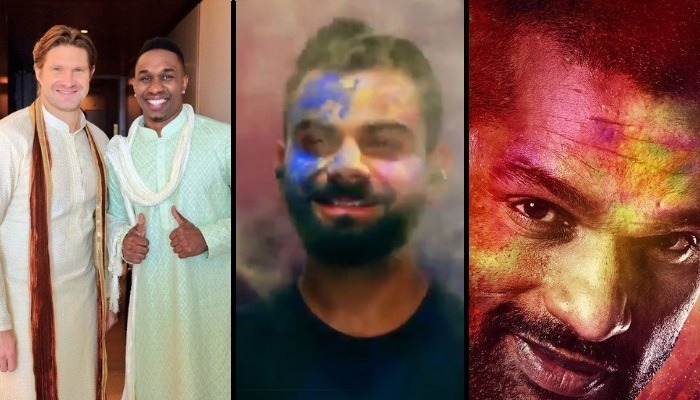 happy holi virat kohli to kieron pollard cricketers pour wishes on twitter Happy Holi: Virat Kohli to Kieron Pollard; cricketers pour wishes on Twitter