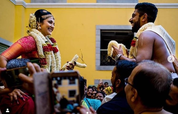 Tamil Nadu opener Abhinav Mukund got hitched on Wednesday in a private ceremony.