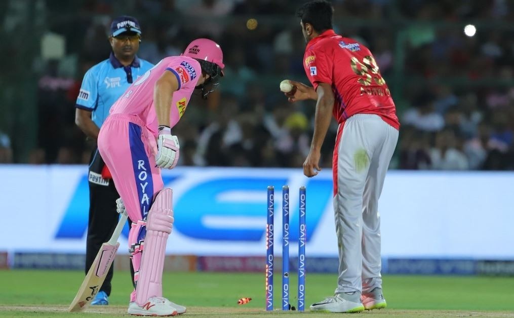 ipl 2019 r ashwin sparks controversy by mankading jos buttler IPL 2019: R Ashwin sparks controversy by Mankading Jos Buttler