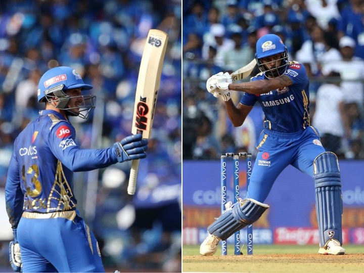 ipl 2019 mi vs rr de kocks 81 hardiks cameo guide mumbai to 187 5 IPL 2019, MI vs RR: De Kock's 81, Hardik's cameo guide Mumbai to 187/5