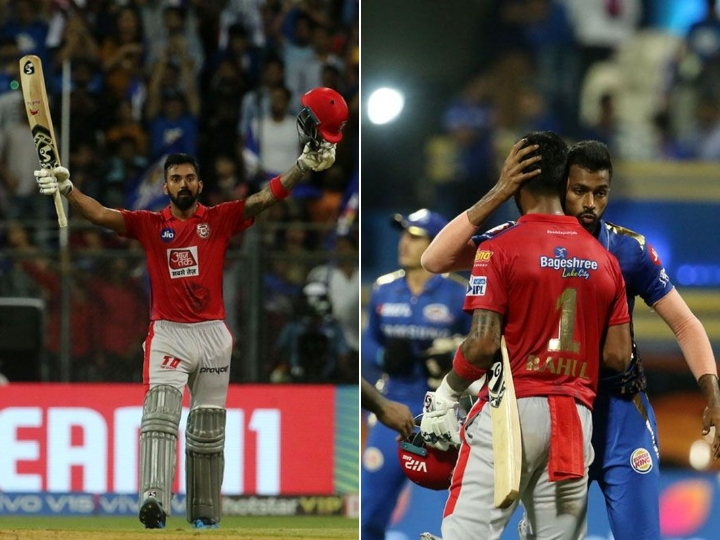 WATCH: Rahul slams 23 runs off 5 balls to Pandya; hug each other later