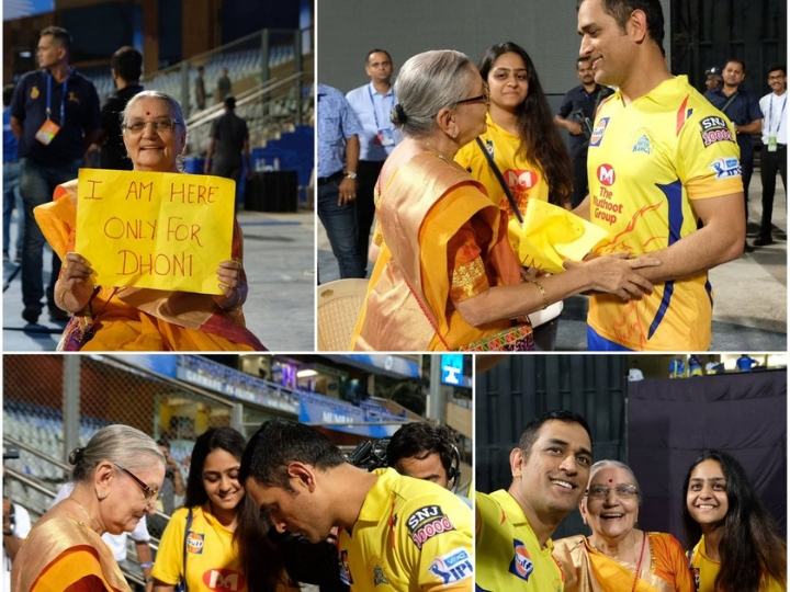 watch despite losing to mi dhoni delights special fan with selfie WATCH: Despite losing to MI, Dhoni delights special fan with selfie