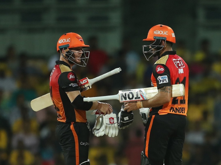 IPL 2019, CSK vs SRH, Match 41: Pandey, Warner fifties help Sunrisers post 175/3