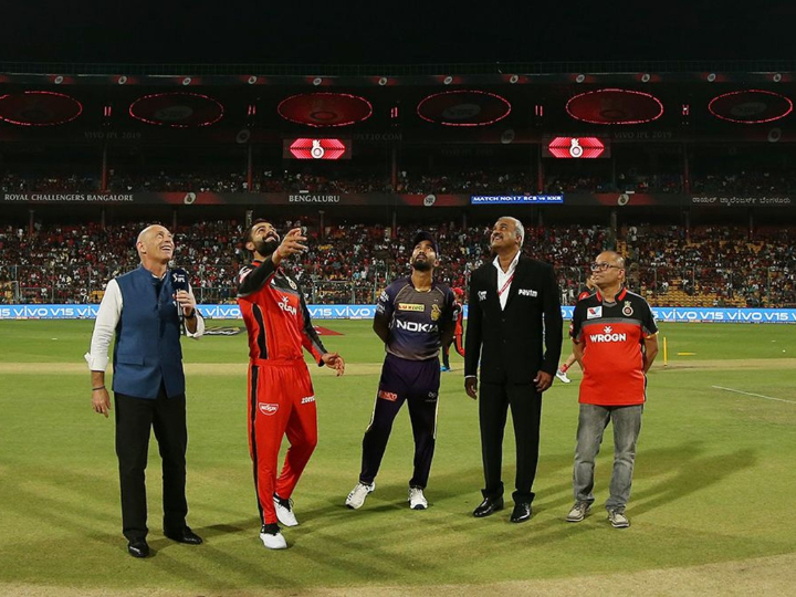 ipl 2019 rcbvskkr kkr win toss opt to bowl against rcb at bengaluru IPL 2019 RCBvsKKR: KKR win toss, opt to bowl against RCB at Bengaluru