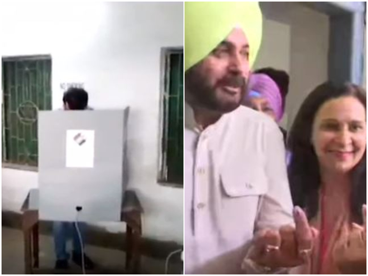 ls polls 2019 ganguly sidhu cast vote in the last phase of general elections LS Polls 2019: Ganguly, Sidhu cast vote in the last phase of general elections