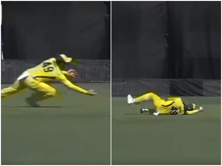 watch smith takes a stunning one handed catch to dismiss tom latham WATCH: Smith takes a stunning one-handed catch to dismiss Tom Latham