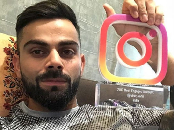 virat kohli bags instagrams most engaging star for 2nd year in a row Virat Kohli bags Instagram's ‘Most Engaging Star’ for 2nd year in a row