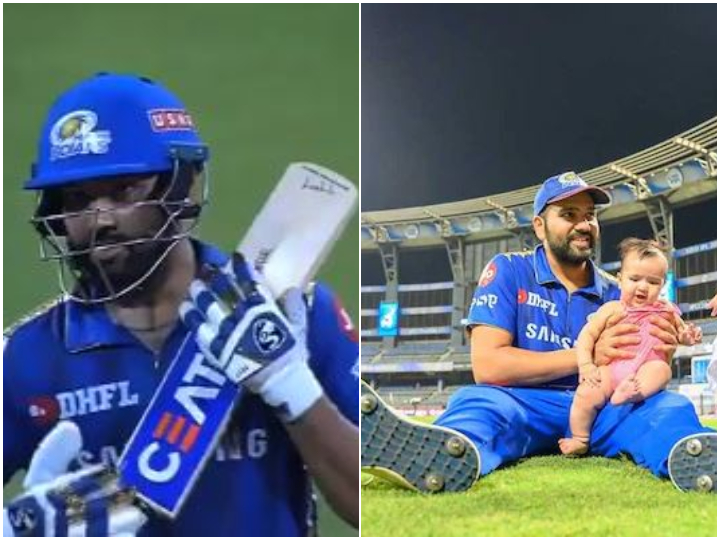 watch rohit dedicates his scintillating fifty to daughter samaira WATCH: Rohit dedicates his scintillating fifty to daughter Samaira