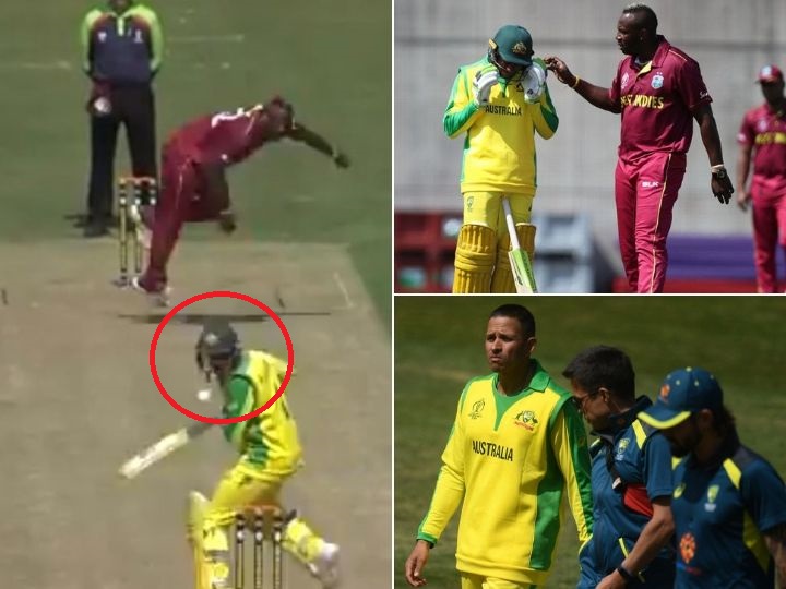 watch usman khawaja survives scary blow during warm up against west indies WATCH: Usman Khawaja survives 'scary' blow during warm-up against West Indies