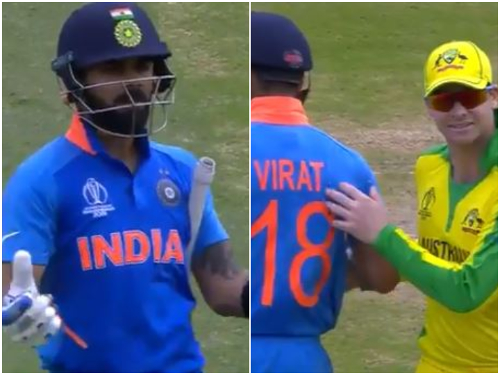 watch kohli gestures fans to applaud smith not boo him WATCH: Kohli gestures fans to applaud Smith, not boo him