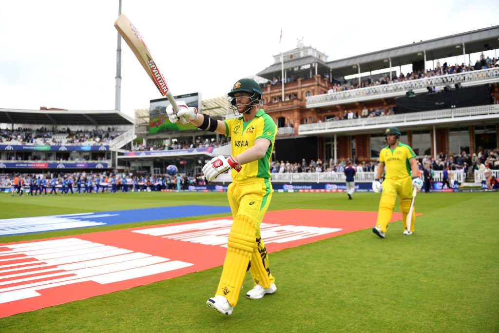 Warner, along with skipper Aaron Finch, opened the Aussie innings and provided a decent start
