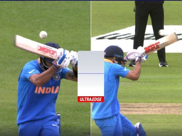 ind vs pak icc world cup 2019 kohli walks off but replay shows him not out IND vs PAK, ICC World Cup 2019: Kohli walks off but replay shows him not out