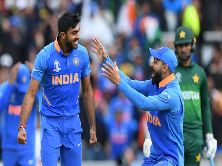 world cup 2019 vijay shankar scripts remarkable wc debut scalps imam ul haq with his very first ball in tourney World Cup 2019: Vijay Shankar scripts remarkable debut, scalps Imam-ul-Haq with his very first ball